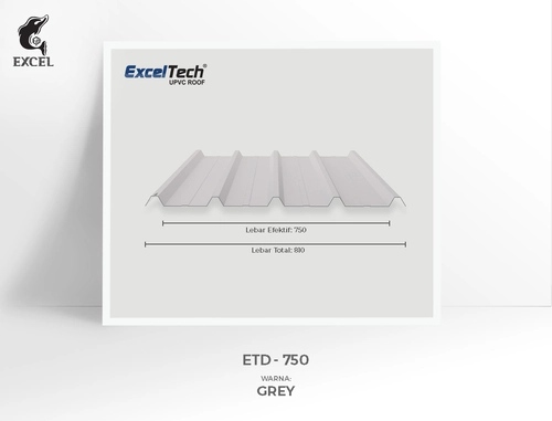 atap uPVC single layer EXCELTECH